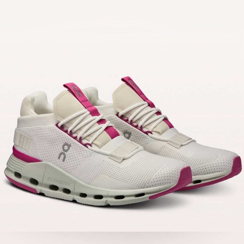 Brand new Pink and white on cloud sneakers